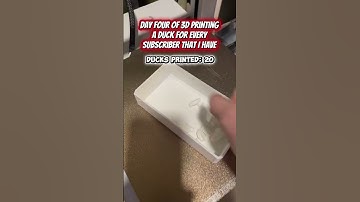 Day 4 of 3D printing a duck for every subscriber that I have #3dprinting #bambulab #bambulaba1