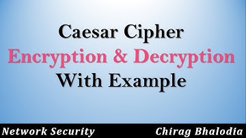 Caesar Cipher in network security | Shift Cipher in cryptography | Caesar Cipher example