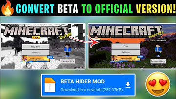 How To Remove Beta In Minecraft Pocket Edition | Minecraft 1.21 Beta Hider | 100% Working |