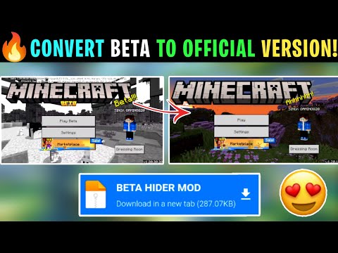 How To Remove Beta In Minecraft Pocket Edition | Minecraft 1.21 Beta Hider | 100% Working |