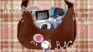 WHAT'S IN MY BAG??(˶˃ ᵕ ˂˶) bag tour, daily essentials, anime merch⋆˚✿˖°