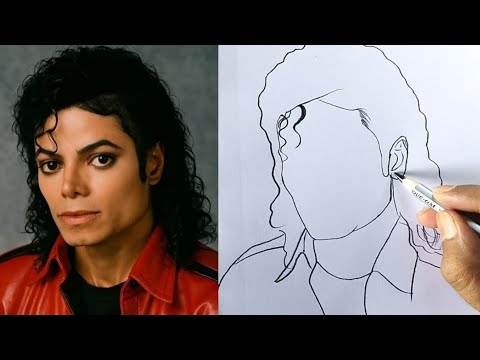 How to Draw Michael Jackson / Dancer Michael Jackson Drawing 
