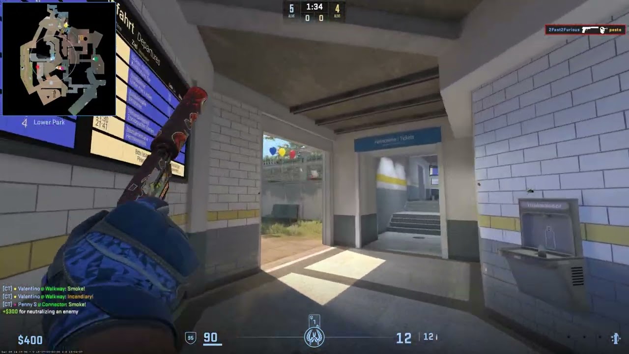 Ace 5k Overpass pistol round CS2