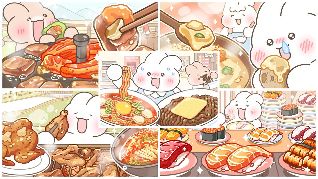 애니 먹방 모음 3탄 / MUKBANG COMPILATION 3 / MUKBANG ANIMATION / 슈야 / SHUYA