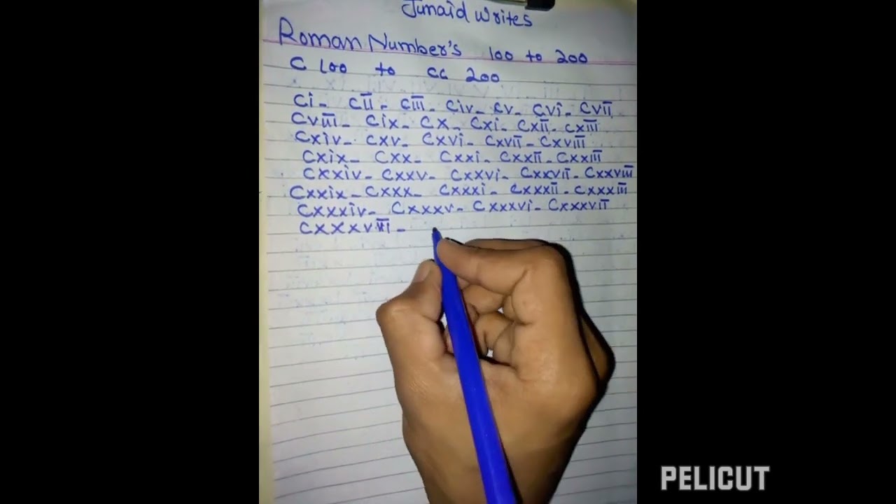 Roman Numbers 100 To 200 YouTube Roman Numbers 100 To 200 YouTube
