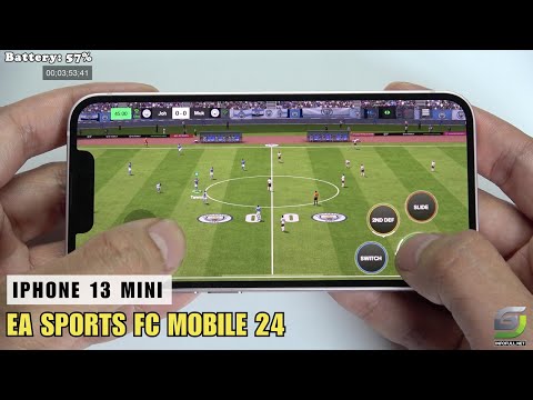 iPhone 13 Mini test game EA SPORTS FC MOBILE 24
