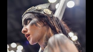 Senua Hellblade and Stormfall Body Paint Cosplays Gen Con 2017