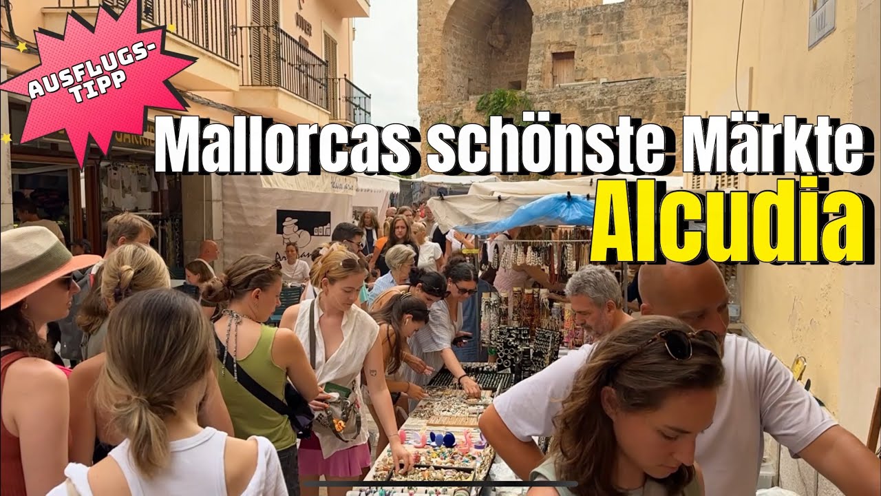Alcudia🌴🏖️MALLORCA island❤️NEW beliebter MARKT in der Altstadt von Alcudia 🇪🇸spain #mallorca #vlog