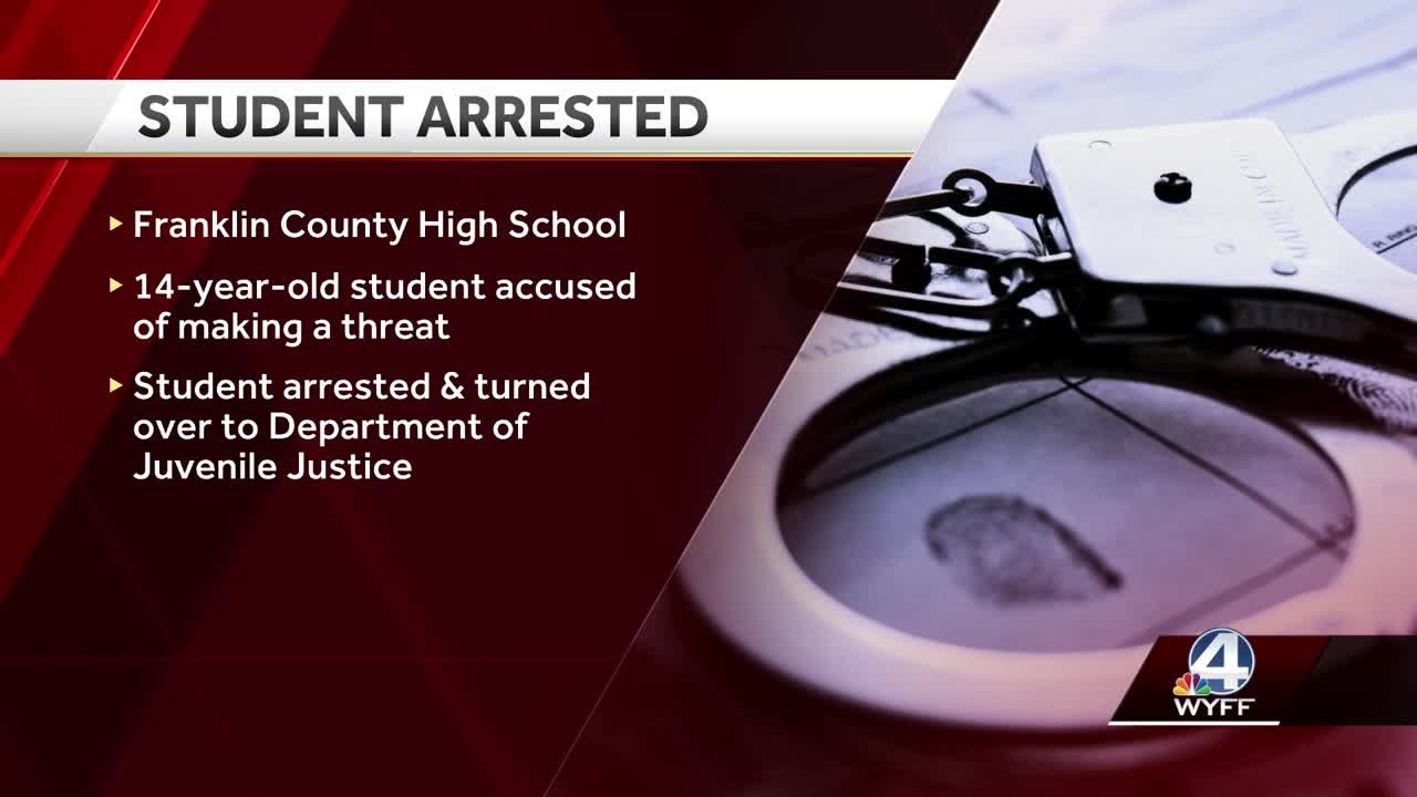 Student arrested for making 'terroristic' threat toward Georgia school ...
