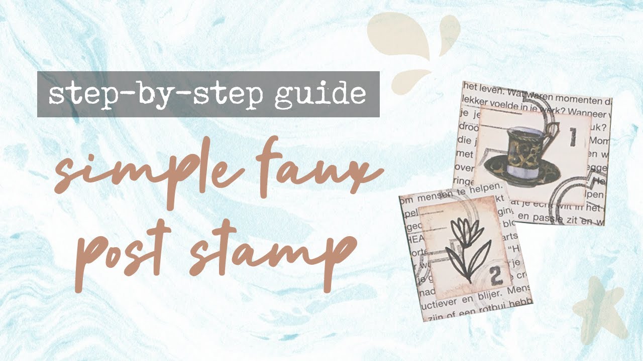 Simple Faux Stamp Step by Step Guide | For Snail Mail, Journals and Junk Journals