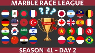 Marble Race League Season 41 DAY 2 Marble Race in Algodoo