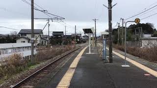 七尾線５２１系　試運転　免田駅発車