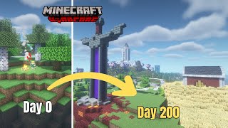 I Survived on an Island for 200 Days in Minecraft Hardcore [FULL MOVIE]