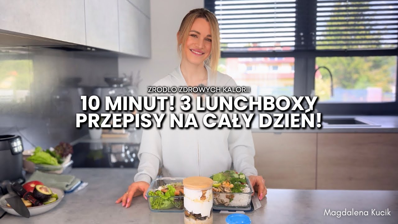 Zrobiłam 3 LUNCHBOXY w 10 minut! Przepisy na cały dzień! | Posiłki do pracy | Dieta na wynos
