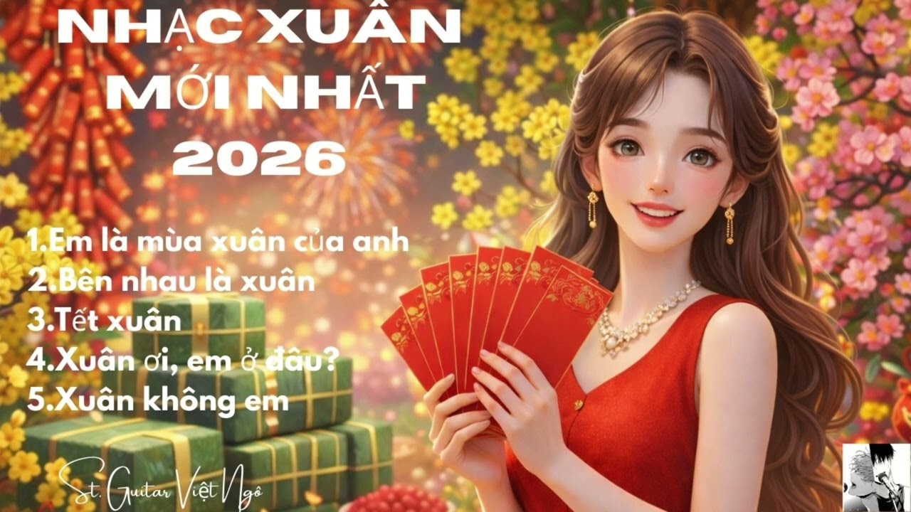 NHẠC XUÂN MỚI NHẤT 2026, Xuân Yêu Thương, Giai Điệu Vui Nhộn, Lãng Mạn, Trữ Tình Đậm Chất Xuân
