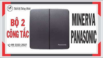 Công Tắc Vuông Panasonic Minerva WMT503MYH-VN | Panasonic Minerva  Xám Anh Kim