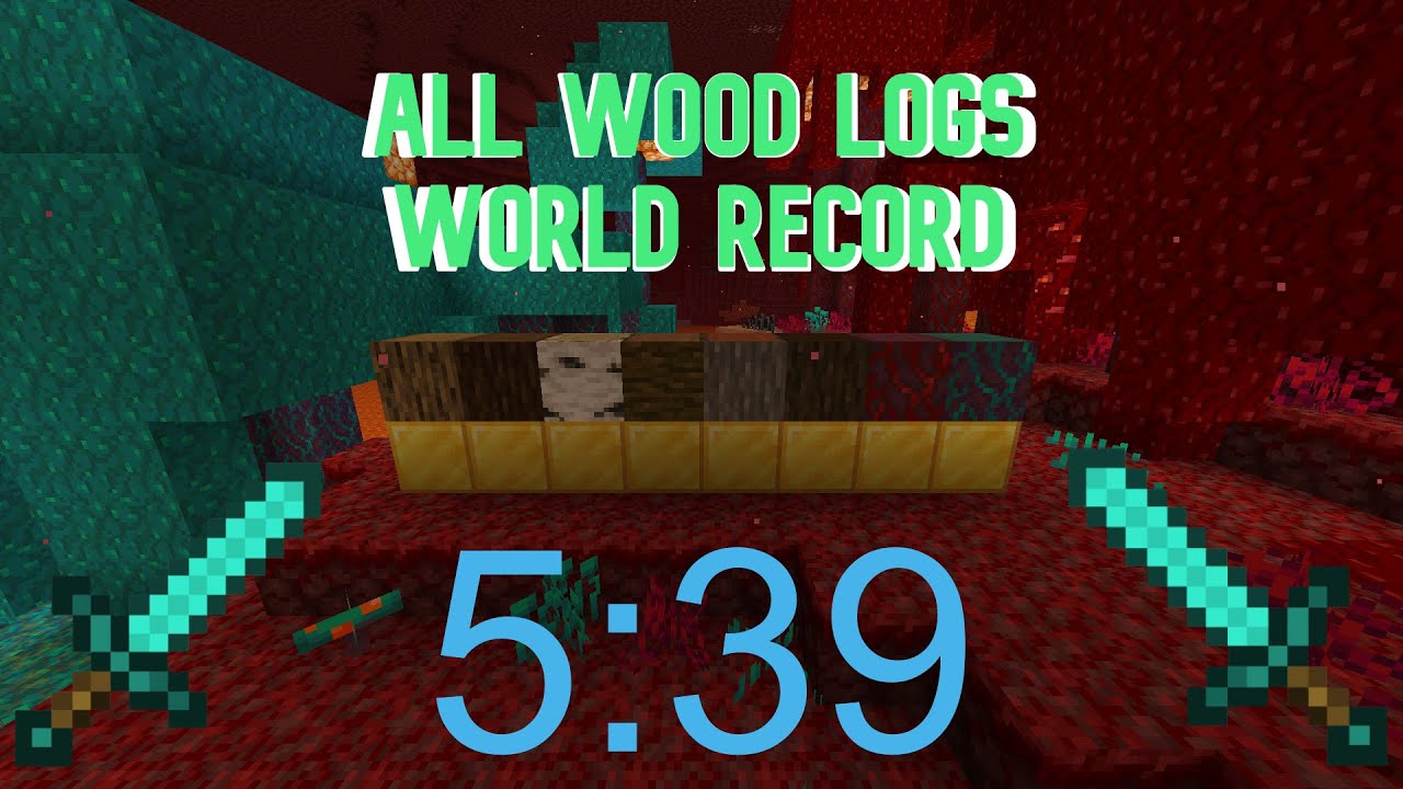 [Former WR] all logs in 5:39 (1.16.1, random seed) | Minecraft Speedrun ...