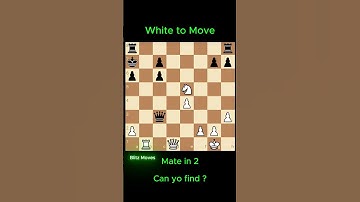 Can YOU Find Mate in 2 🤔♟️ #chess #chessgame #brilliantmove