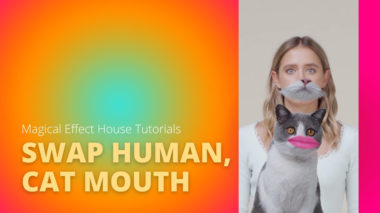 Swapping cat and human mouth Magical Effect House Tutorials YouTube