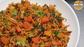 Rouz jerbi végétarien à la vapeur (TUNISIE) riz de djerba au thermomix | Sans gluten