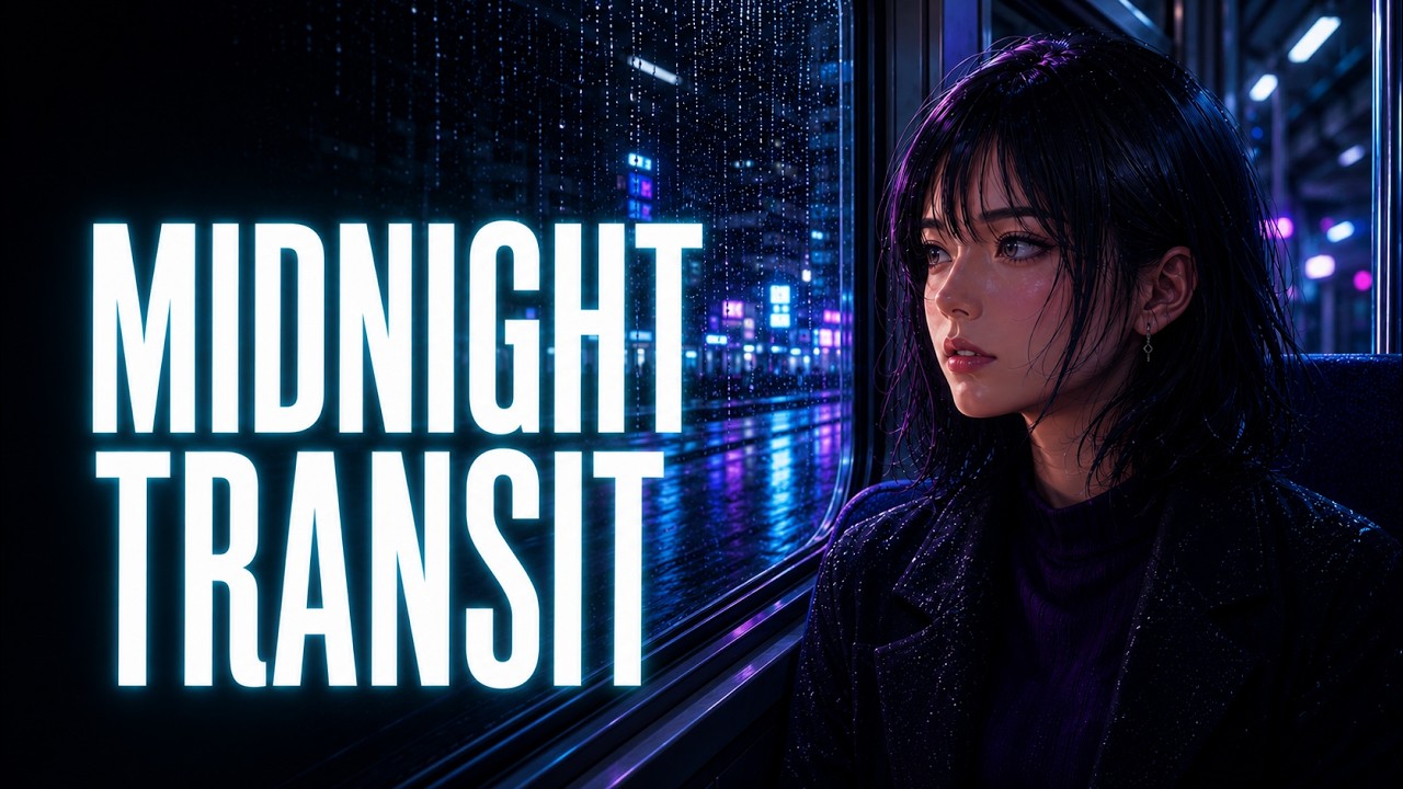 Midnight Transit | Tokyo Night Train, Melodic Deep House | Official Visualizer