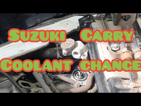 Suzuki Carry – basic service – coolant  & thermostat change