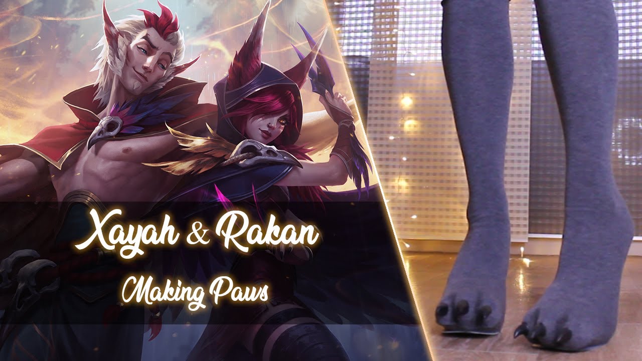 Xayah & Rakan - Feet/ Paws Cosplay Tutorial [ ENG / FR ]