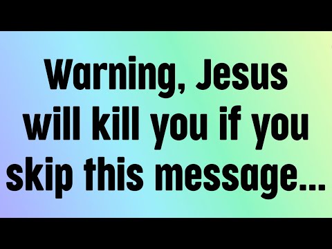 🌈God message today | Warning, Jesus will kill you if you skip this message...|🙏