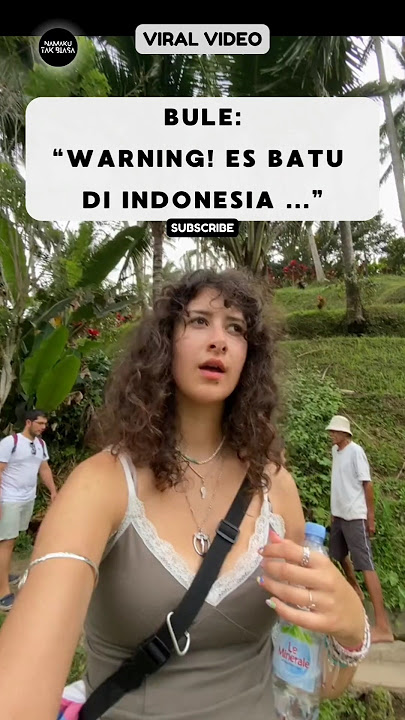 Foreigners Discover the Secret of Indonesian Ice Cubes‼️ #bulereaction #buleriview #shorts #viral...