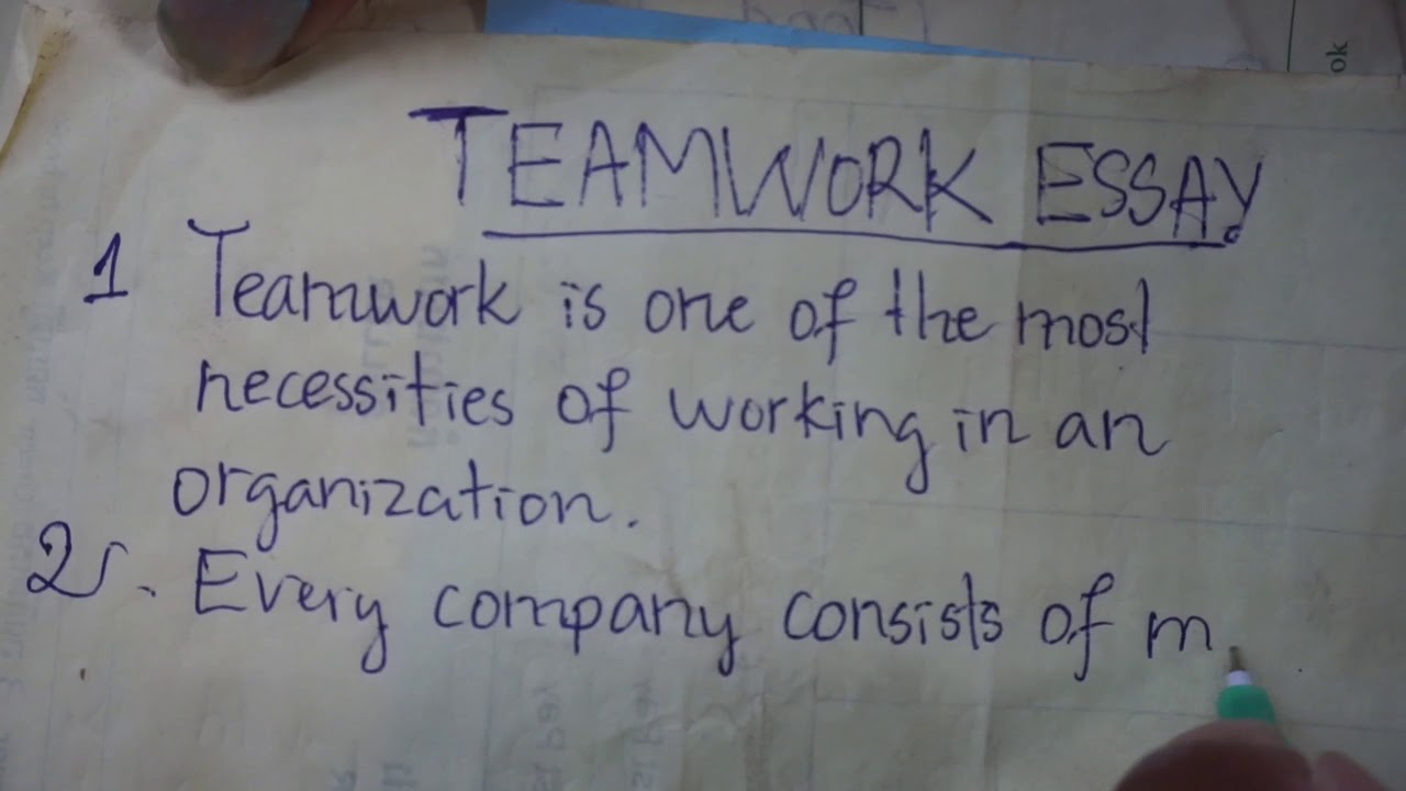 teamwork development essay