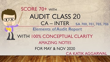 Free Audit Class 20 - Audit Flow Chart - Comparative Info, Annual Report Basic idea (SA 710, 720)
