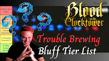 Blood on the Clocktower Bluffing Tier List - Trouble Brewing Script