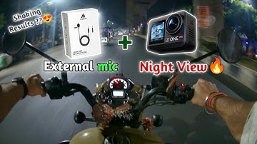 Night View + External Mic ( Maono AU 400 mic) IZI One Pro Action Camera Review🔥 #izionepro #maono400