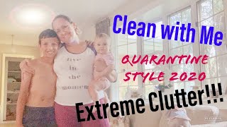 Clean with me Quarantine style 2020, extreme clutter overhaul before and after time lapse