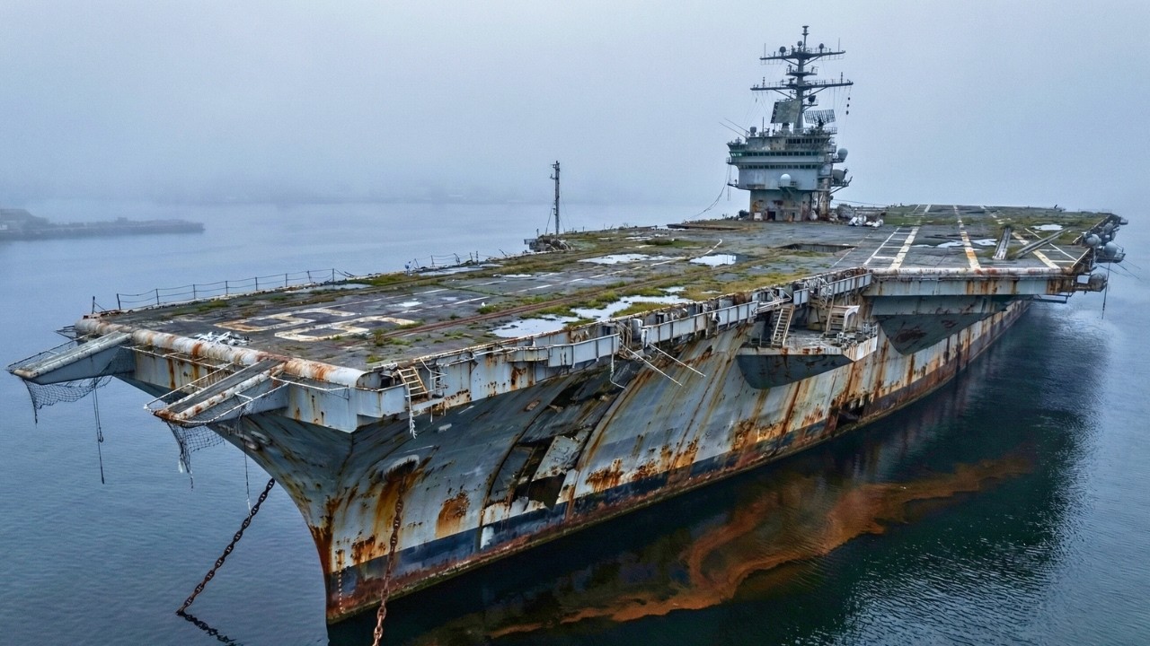 I Turned an Abandoned Nuclear Aircraft Carrier Warship into a Luxury Mansion (ASMR)