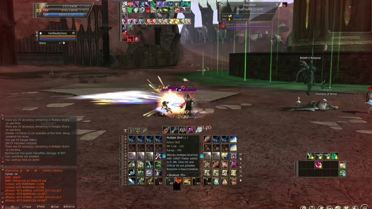 Sagittarius [Necroscouti] ~ L2 exilium ~ PvP random