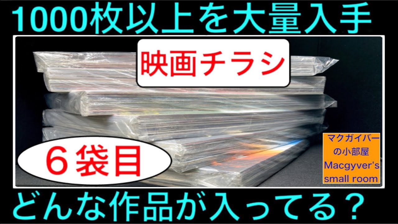 映画チラシ1000以上！大量入手【開封：6袋目】洋画、邦画、アニメ