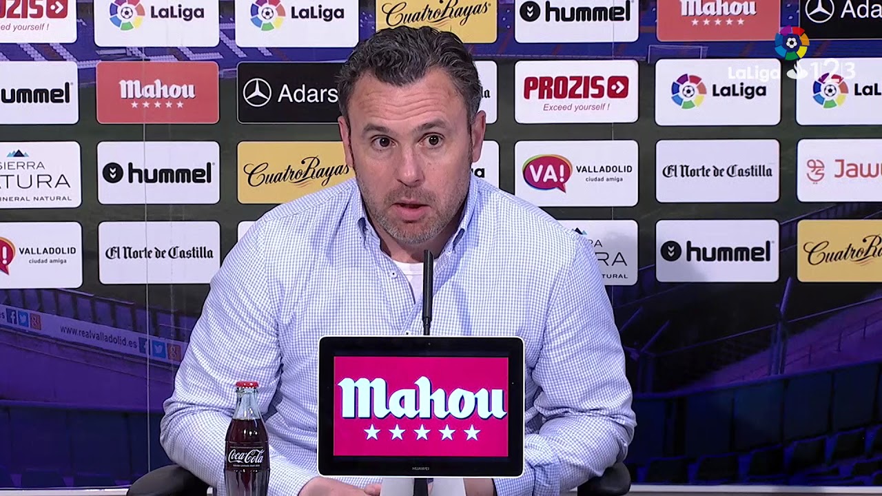 Rueda de prensa de Sergio González tras el Real Valladolid vs Osasuna ...