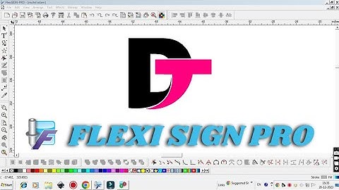 DT logo in flexisign pro #tutorial #biginer