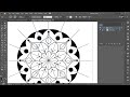 mandala design using adobe illustrator transform effects | advance tutorial | design automatic