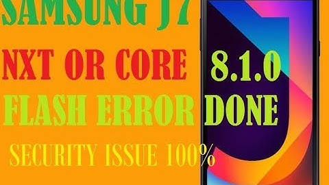 Samsung J7 NXT OR CORE SM J701FDS Flashing Failed Problem Done