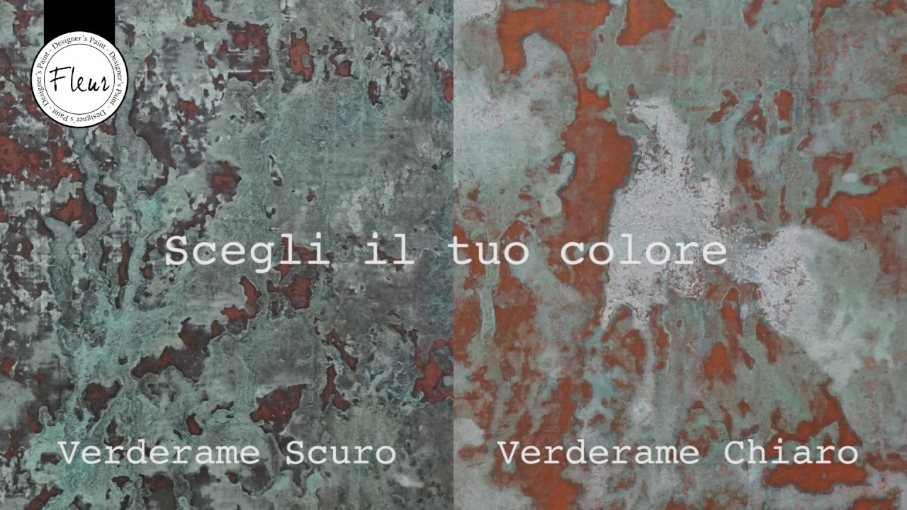 🇮🇹 FLEUR EFFETTO VERDERAME MACULATO su tela