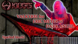 Building VALKYRIE for Eric Meyer of Dark Angel - Full build - Custom RR / Flying V style guitar - 4K