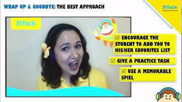 HOW TO WRAP UP YOUR LESSON & SAY GOODBYE TO YOUR STUDENT