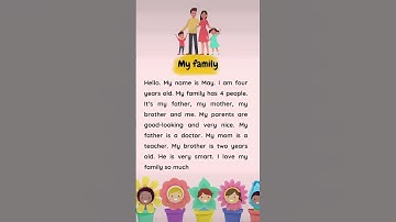 Giới thiệu về gia đình bằng tiếng anh #tienganhchobe #english #tienganhtreem #hoctienganh