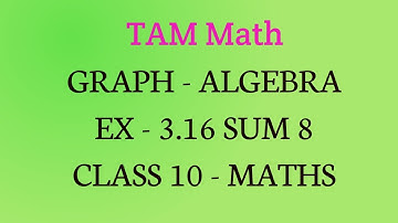 Chapter 3 - Algebra - Graph Ex 3.16 -Sum 8