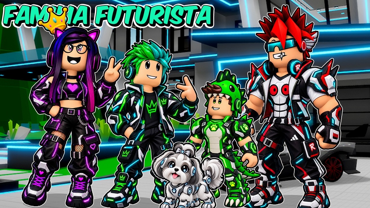 NOS CONVERTIMOS EN UNA FAMILIA FUTURISTA en BROOKHAVEN ROBLOX | Kori