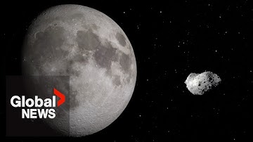 What happens if this giant asteroid crashes into moon?