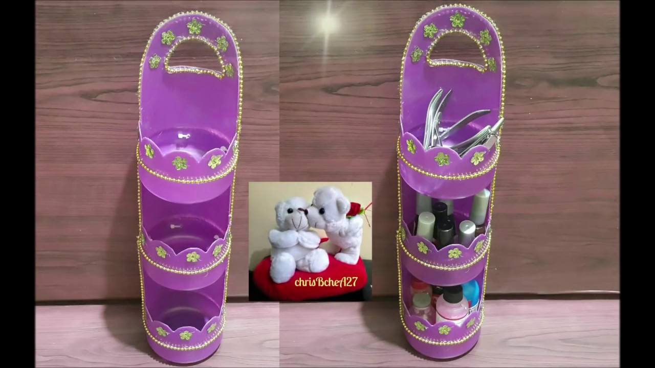 DIY Organizer Using Recycled Plastic Bottles YouTube