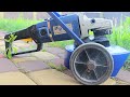 👉How to make Lawn Mower from home with an Angle Grinder. Сделать газонокосилку из болгарки